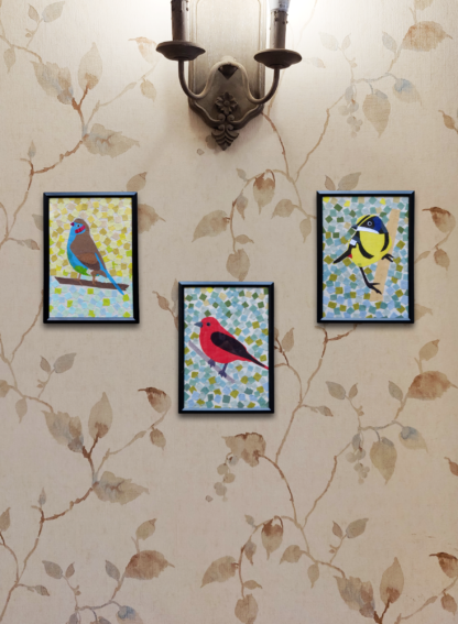 Bird Set Art Frames - Set of 3